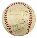 1939 New York Giants Team Signed ONL (Frick) Baseball 24 Sigs. Incl. Mel Ott Bill Terry & Carl Hubbell- JSA 