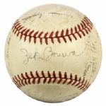 1939 New York Giants Team Signed ONL (Frick) Baseball 24 Sigs. Incl. Mel Ott Bill Terry & Carl Hubbell- JSA 