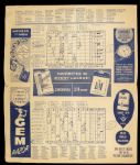 1957-58 Boston Red Sox Program Score Card - Lot of 3 