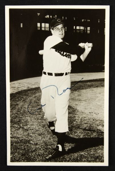 1954 Al Rosen Cleveland Indians Signed Postcard - JSA 