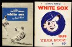 1951-68 Chicago White Sox Yearbooks Score Cards and Team Photo - Lot of 19