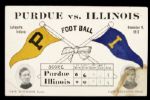 1912 Purdue vs. Illinois College Football Postcard 