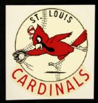 1950s-60s St. Louis Cardinals Decal With Original Backing