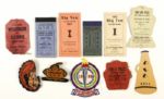 1921-58 University of Illinois Tickets Passes and Schedules - Lot of 10