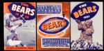 1952-67 Chicago Bears Team Yearbooks and Game Programs - Lot of 7