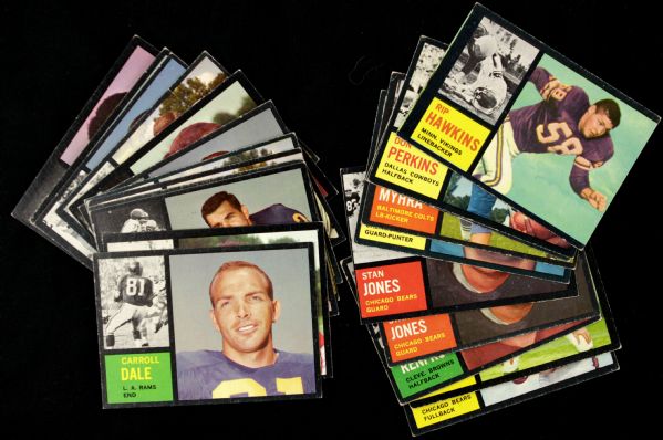 1962 Topps Football Card Collection - Lot of 120 With 2 Fran Tarkenton RC