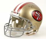 1990s Joe Montana San Francisco 49ers Signed Full Size Helmet UDA Hologram