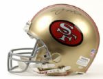 1990s Joe Montana San Francisco 49ers Signed Full Size Helmet UDA Hologram