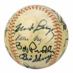 1966 San Francisco Giants Team Signed Baseball w/ 18 Sigs. Incl. Willie McCovey Willie Mays Juan Marichal Gaylord Perry  - JSA 