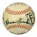 1966 San Francisco Giants Team Signed Baseball w/ 18 Sigs. Incl. Willie McCovey Willie Mays Juan Marichal Gaylord Perry  - JSA 