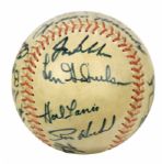 1966 San Francisco Giants Team Signed Baseball w/ 18 Sigs. Incl. Willie McCovey Willie Mays Juan Marichal Gaylord Perry  - JSA 