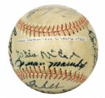 1966 San Francisco Giants Team Signed Baseball w/ 18 Sigs. Incl. Willie McCovey Willie Mays Juan Marichal Gaylord Perry  - JSA 