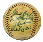 1966 San Francisco Giants Team Signed Baseball w/ 18 Sigs. Incl. Willie McCovey Willie Mays Juan Marichal Gaylord Perry  - JSA 