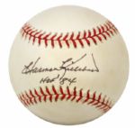 1994-2000 Harmon Killebrew Minnesota Twins Single Signed OAL (Budig) Baseball "HOF 84" - JSA 
