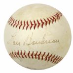 Chicago Sporting Greats Multi Signed Baseball w/ Jerry Sloan Bill George Vince Lloyd & Lou Boudreau - JSA 