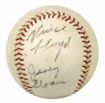 Chicago Sporting Greats Multi Signed Baseball w/ Jerry Sloan Bill George Vince Lloyd & Lou Boudreau - JSA 