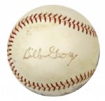 Chicago Sporting Greats Multi Signed Baseball w/ Jerry Sloan Bill George Vince Lloyd & Lou Boudreau - JSA 