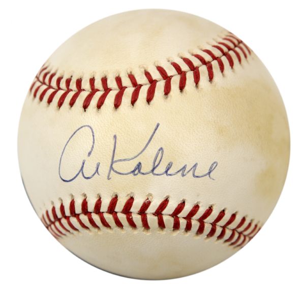 1984-94 Al Kaline Detroit Tigers Single Signed OAL (Brown) Baseball - JSA 