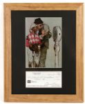 1995 Edward Arcaro Famous Jockey Signed Check - JSA 