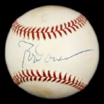 1980s Hall of Fame Single Signed Sluggers Baseball - Lot of 7 w/Boggs, Cepeda, Slaughter Carew Irvin Dawson - JSA 