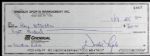 1995 Ray Nitschke Green Bay Packers Signed Check From Signature Rookies Signing - JSA