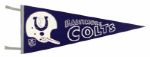 1960s Johnny Unitas Baltimore Colts Signed Full Size Pennant - JSA 