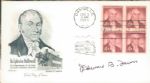 Nobel Prize Winners Medicine Signed FDC Cover - Lot of 20 - JSA 