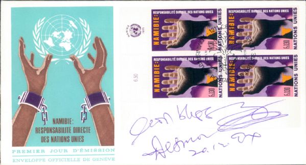 Nobel Peace Prize Winner - Lot of 4 Peace Winners  w/Desmond TuTu- JSA 