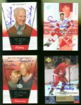 2002-03 Gordie Howe Detroit Red Wings Signed Hockey Card - Lot of 4 - JSA 