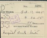 1935 Margaret Bourke-White Signed Check First Female LIFE Magazine Photographer - JSA 