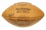 1961 Absolutely the Finest Known Green Bay Packers Team Signed Football - Vince Lombardi's 1st Championship (42 signatures) - Full JSA Letter
