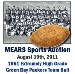 1961 Absolutely the Finest Known Green Bay Packers Team Signed Football - Vince Lombardis 1st Championship (42 signatures) - Full JSA Letter