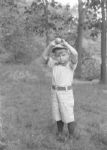 1913 Jimmy Gralich Conlons Nephew Imitates Mathewson Charles Conlon Original 11" x 14" Photo Hand Developed from Glass Plate Negative & Published (The Sporting News Hologram/MEARS Photo LOA)