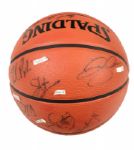 2000-04 circa Milwaukee Bucks Signed Basketball - 11 Signatures - MEARS Auction LOA