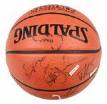 2000-04 circa Milwaukee Bucks Signed Basketball - 11 Signatures - MEARS Auction LOA