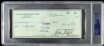 1970s Bud Selig and Gorman Thomas Milwaukee Brewers Signed Checks - PSA Encapsulated - Lot of 5