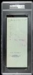 1970s Bud Selig and Gorman Thomas Milwaukee Brewers Signed Checks - PSA Encapsulated - Lot of 5