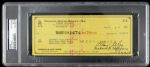 1970s Bud Selig and Gorman Thomas Milwaukee Brewers Signed Checks - PSA Encapsulated - Lot of 5