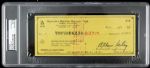 1970s Bud Selig and Gorman Thomas Milwaukee Brewers Signed Checks - PSA Encapsulated - Lot of 5