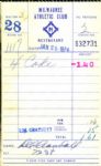 1970s Milwaukee Brewers Signed Receipts and Stubs - Bud Selig Del Crandall - Lot of 28 (JSA)