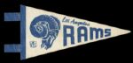 1960s Los Angeles Rams Mini-Pennant