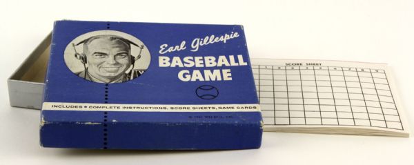 1961 Earl Gillespie Baseball Game With Original Box