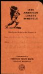 1936 Milwaukee Brewers AAA American League Schedule Gift From Bank