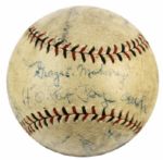 1931 University of Chicago Multi-Signed Baseball - 12 Sigs. (MEARS Auction LOA) 