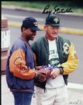 Ray Nitchke and Gale Sayers Signed 8" x 10" Photo (MEARS LOA/Cert)