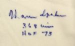 1990s Warren Spahn Milwaukee Braves Signed Mitchell & Ness Flannel & Cap - JSA