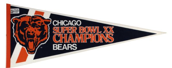 1970s to 1996 Full Size Football Pennants - Lot of 7