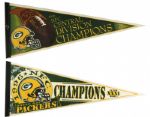 1970s to 1996 Full Size Football Pennants - Lot of 7