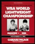 1982 Ray Boom Boom Mancini vs. Deukoo Kim Fight Program - Tragic Fight 