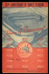 1948 New York Yankees Scorecard Signed by Charlie Keller & Vic Raschi Joe DiMaggio Home Run Game - JSA